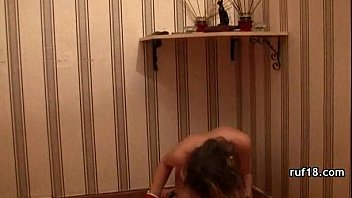 Preview 4 of Boobs Huge Only - Kinky teen rammed deep in her fuckholes