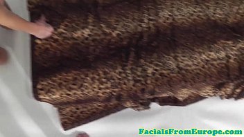 Preview 3 of Interviews - Skinny facialized amateur with no tits posing