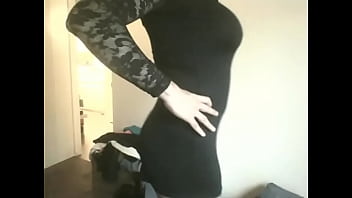 Preview 2 of Pinis Touch Ass - blackdress
