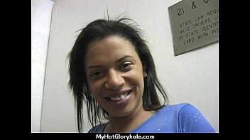 Preview 2 of Cumming In Public - Hottie sucks and fucks black cock for cusmhot at gloryhole 1