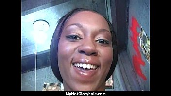Preview 2 of Jpani Sax - Hottie sucks and fucks black cock for cusmhot at gloryhole 13