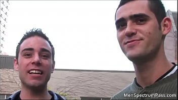 Preview 1 of Deepthroat Addicts - Cute black dude gets talked into cock gay video