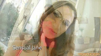 Preview 1 of Asans - Sensual Jane is a naughty brunette with melon-sized natural boobs.
