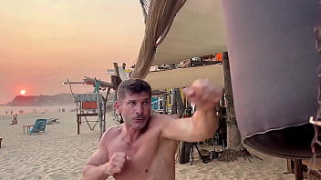 Preview 3 of Asian Squirter - Coach On A Bag Workout#coach #workout CoachStuds
