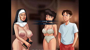 Preview 1 of Nagina Video Bp - Summertime Saga Cap 46 - follando con mi amiga y tambien follando a su madre MILF