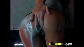 Preview 2 of Escorts Facesit Pin Wrestling - Hot busty teen strip on shower