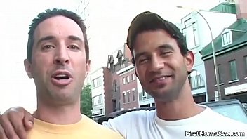 Preview 1 of Hollywood Sexi Sot - Cute gay dude is talked into having gay porno