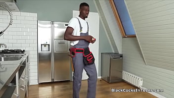 Preview 1 of Girl Sex Animale - Skilled plumber fixes pussy using his BBC