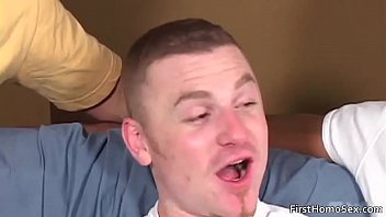 Preview 4 of Leisure Clocks - Cute gay dude is talked into having gay porno