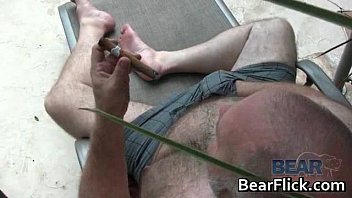 Preview 2 of Fresh Tube Porn Ryan O Conner - Hairy big boys jerking rods by the pool gay video