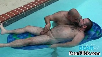 Preview 3 of Fresh Tube Porn Ryan O Conner - Hairy big boys jerking rods by the pool gay video