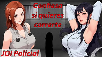 Preview 2 of Japan 18 Age Sex - Poli buena,  poli mala. Instrucciones para paja emocionante. JOI hentai voz espa&ntilde_ola.