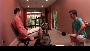 Preview 1 of Barazzir Boob Mommy Porn - Nice Sweaty Big Dick Workout gay boys