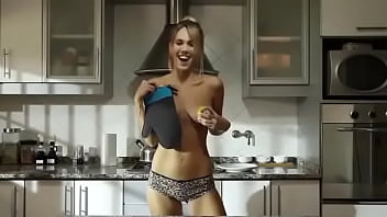 Preview 4 of Examination Breast - Antonella Balague cocinando desnuda Receta 1 Salchichitas Envueltas