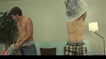 Preview 4 of Xnx Drezzer Viofos - Two sexy gay dudes suck stiff rod gay boys