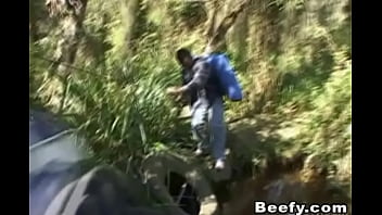 Preview 1 of Fuck Grany - Two Hunk Beefy Went on Hiking and Have Sex