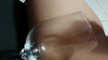 Preview 1 of Brandi Love Anal Pov - cum into a wine glass at home