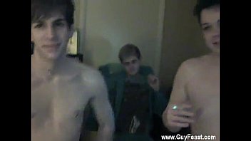 Preview 3 of Jav Beachclub - Twink movie of Try as they might,  the studs can&#039_t woo timid Nathan to