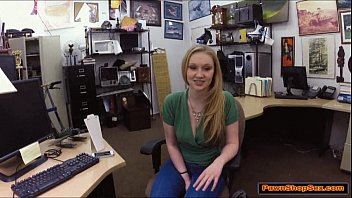 Preview 3 of Alyana Blass Xxx - Blonde chick sucks cock for pearls