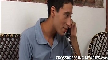 Preview 2 of Sloping Hijap - Having hot phone sex while crossdressing