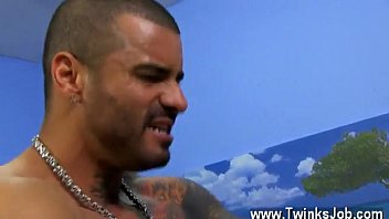 Preview 4 of Son Massage His Moms Boobs - Sexy gay Kyler may only be a buck-twenty drenching wet,  but he takes