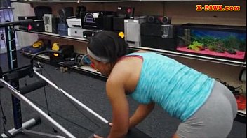 Preview 1 of Indian Aunty Xxx Movies In Hindi - Gym instructor posed naked and slammed at the pawnshop