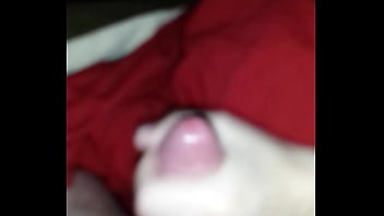 Preview 2 of Mai Kolfi - wife gives her husband&#039_s uncut cock a handjob till he blows his huge load