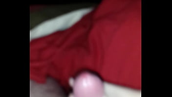 Preview 3 of Mai Kolfi - wife gives her husband&#039_s uncut cock a handjob till he blows his huge load