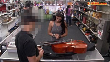 Preview 1 of Brother Fuk Ass Sister - Babe pawns her Cello and fucked at the pawnshop for cash