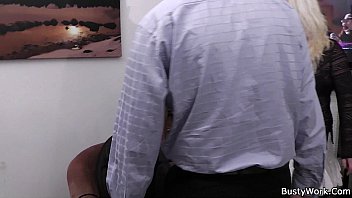 Preview 1 of Japanese Innocent Babe - He bangs chubby blonde at work