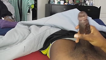 Preview 2 of Pee Tough - woke up wit my dick hard so I had to bust a nutt