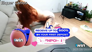 Preview 2 of Hot Big Boobs Hardcore - Ruiva tarada foi fuder com Elquer Carlos no Kmarote