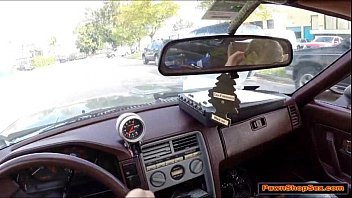 Preview 2 of Anal Intruder Ii - Blonde babe gives the Pawnshop owner a blowjob in her car