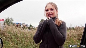 Preview 1 of Blacked Asua - Teen Alessandra Jane sucks a cock for a free ride home