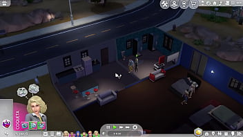 Preview 1 of Esso Sex Tape - Sims jugando por la noche