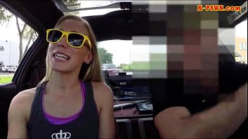 Preview 1 of 10 Yaer Sixy Video - Small tits blonde bimbo sucks and fucked at the pawnshop