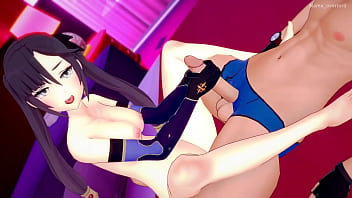 Preview 4 of Clubbing Porno - Mona quiere divertirse tocando una polla (Genshin Impact)