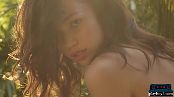 Preview 2 of Homemade Girl Mastubating - Pre boob job tiny Asian teen Kit Rysha exposing her petite body