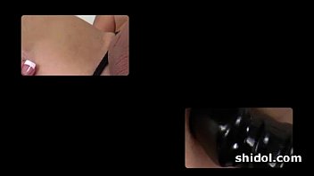 Preview 2 of Standup Dp - TS Gina Hart dildo smashing ass in close-up