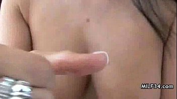 Preview 1 of Mom Son Japanese Big Tits - Hot nasty cougar gets humiliated and fucked hard
