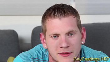 Preview 2 of Leon Dash - Blue eyed guy gives blowjob at gaycastings