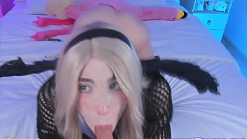 Preview 1 of Naughty America Xxx - Sweet Eaton Dildo Toy Sucking