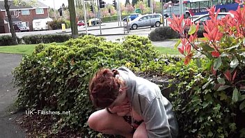 Preview 3 of My Wife Crazzy - Outdoor peeing and public nudity of pissing amateur redhead Isabel Dean roaming