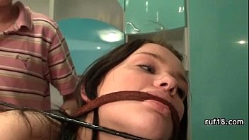 Preview 1 of Baby I Mouth - Petite Bondage Teen In Couple Hardcore Sex