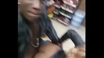 Preview 4 of Phat Booty Lesbian - smash her in the back of the store