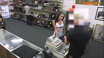 Preview 1 of Mother Porn Ah Ah - Busty latin chick fucked by pawnkeeper at the pawnshop