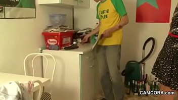 Preview 1 of Webcam Photo - Hot Blonde Skinny Teen Fuck Step Father when Mother away