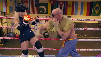 Preview 2 of Daddy Massage His Daughter Body - COSPLAY SEXTAPE STREET FIGHTER BLONDIE FESSER AS KOLIN FUCKING HARD
