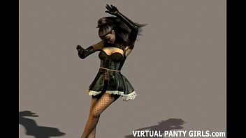 Preview 1 of Sodi Xxx Video Foking - 3d French maid teasing in tight panties