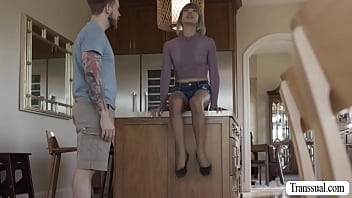 Preview 1 of Ravali Hot Rape Videos Hardcore - Skinny Trans lets boyfriends friend fuck her ass